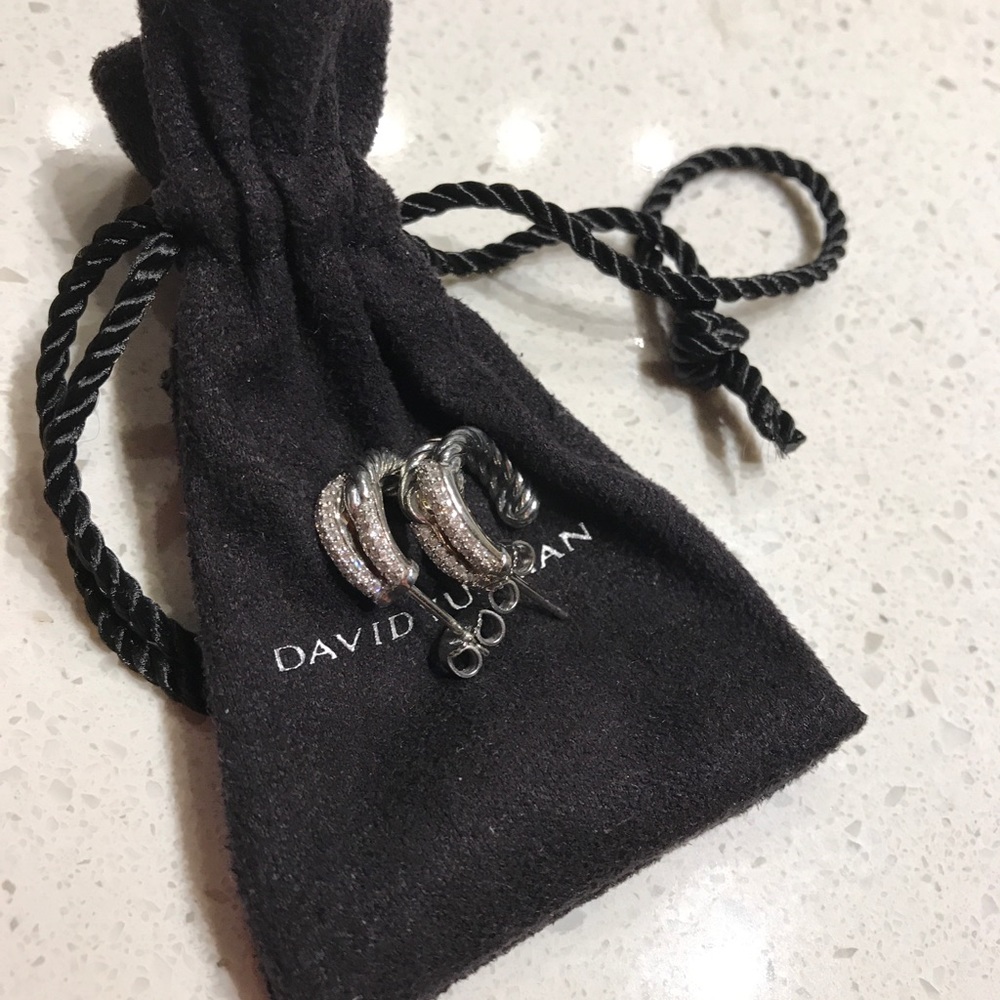 Authentic David Yurman Labyrinth Hoop Earrings